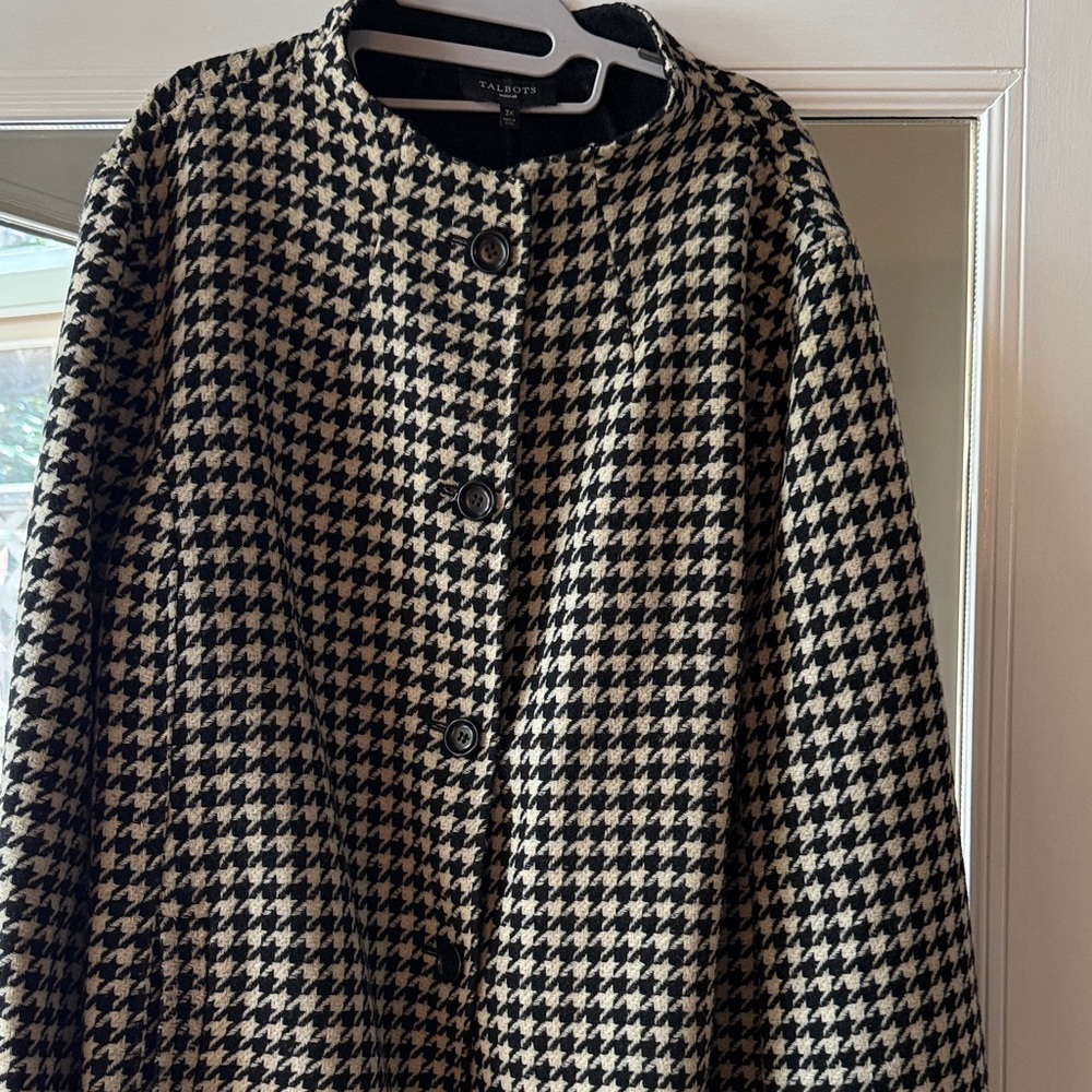 Talbots Classic Houndstooth Blazer